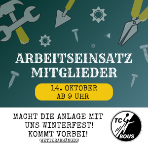 Arbeitseinsatz Mitglieder 